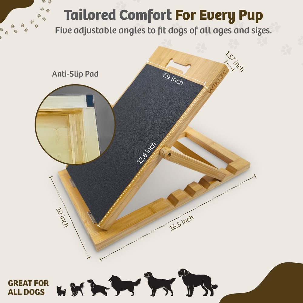 Wiki3C bamboo nail board shows anti slip pads for stability