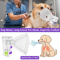 WIKSRY Nebulizer's compact size fits easily in your hand.