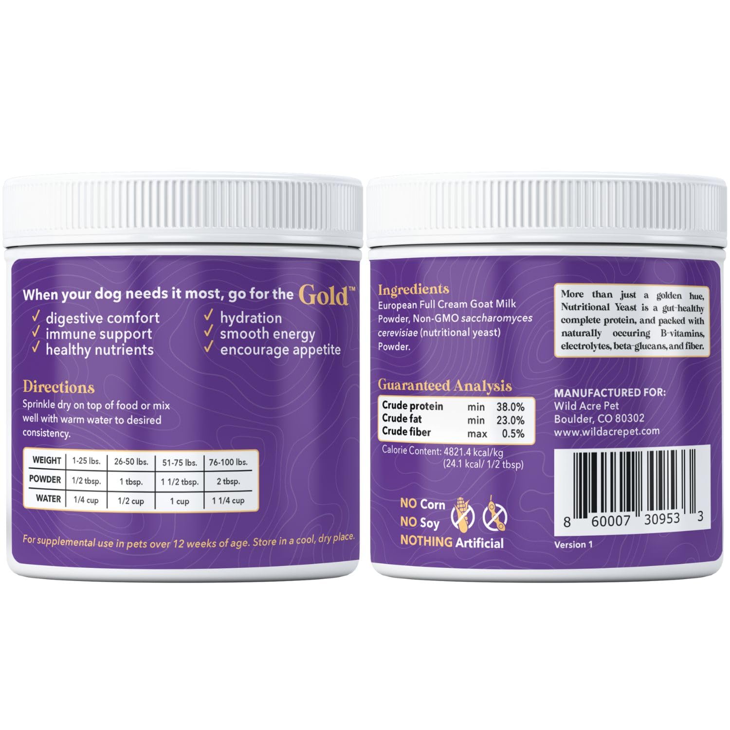 Dog being fed water-mixed Goat Milk Powder for hydration and convenience.