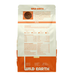 Wild Earth vegan dry dog food bag front displaying 4 lb packaging.