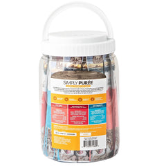 Wild Eats Simply Puree Pink Salmon tub with savory aroma to reward picky eaters.