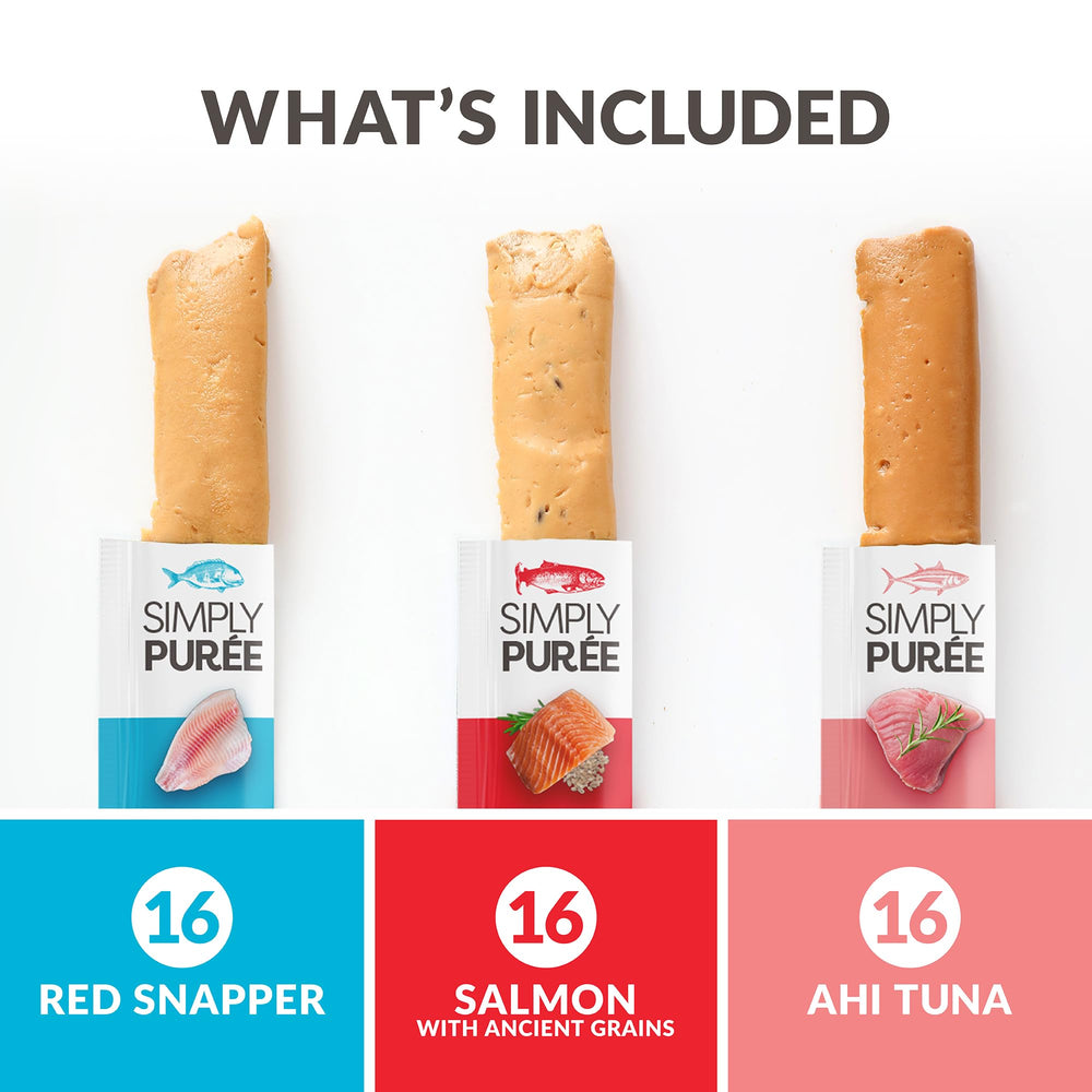Wild Eats Simply Puree Red Snapper tub with smooth texture for easy feeding.
