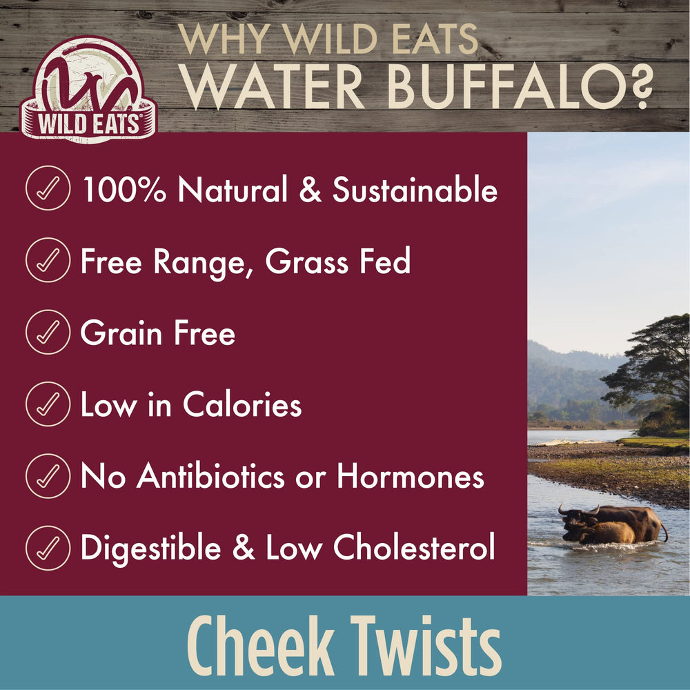 Wild Eats Water Buffalo Cheek Chips ingredients reveal single sourced protein
