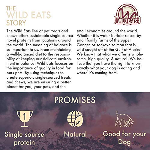 Wild Eats Water Buffalo Horns on shelf – healthy, low-fat alternative to rawhide.