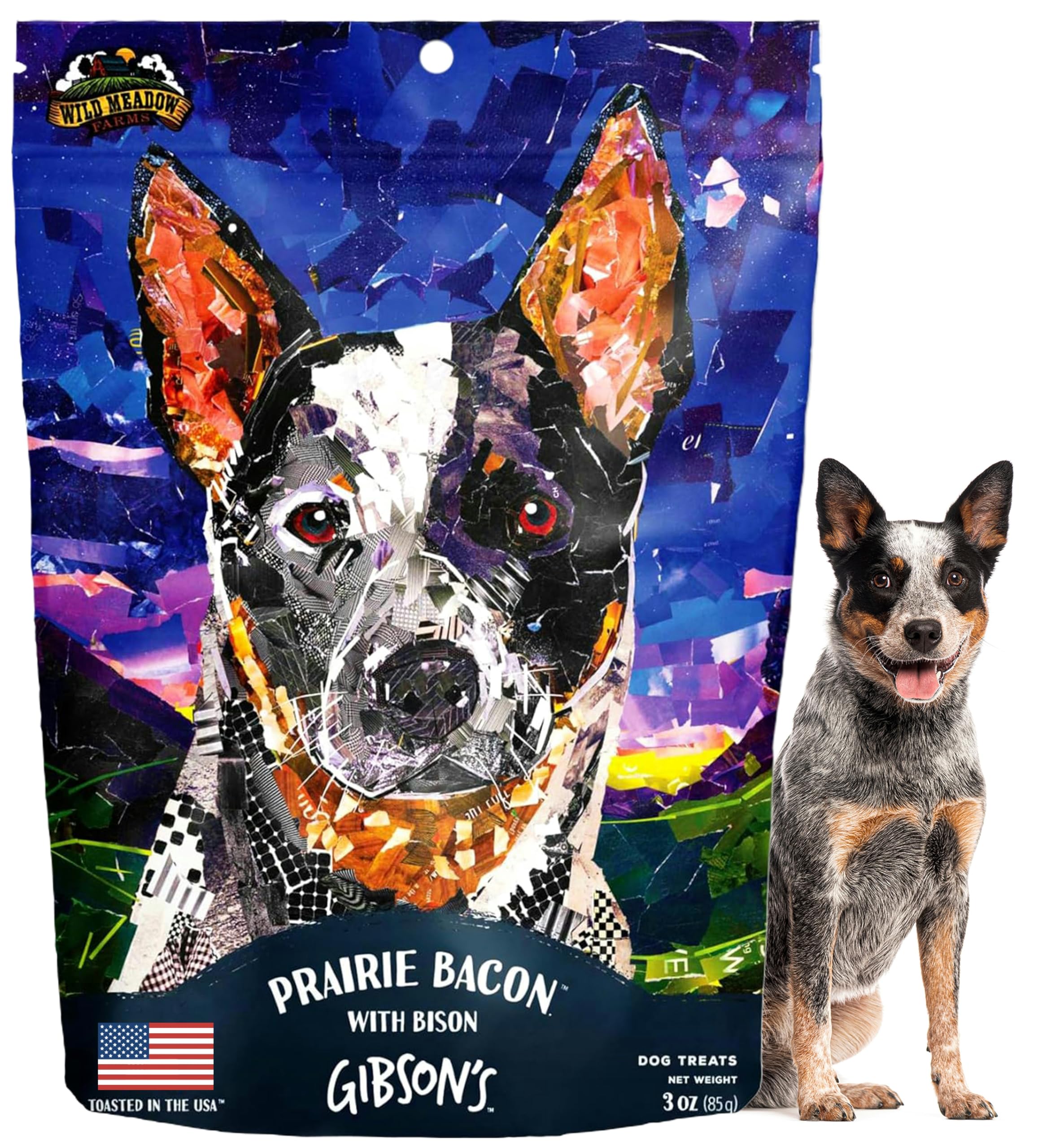 Wild Meadow Farms Gibson's Prairie Bacon with Bison, savory reward for training