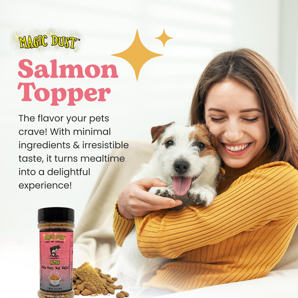 Wild Meadow Farms Salmon Jerky Topper adds enticing aroma to meals.
