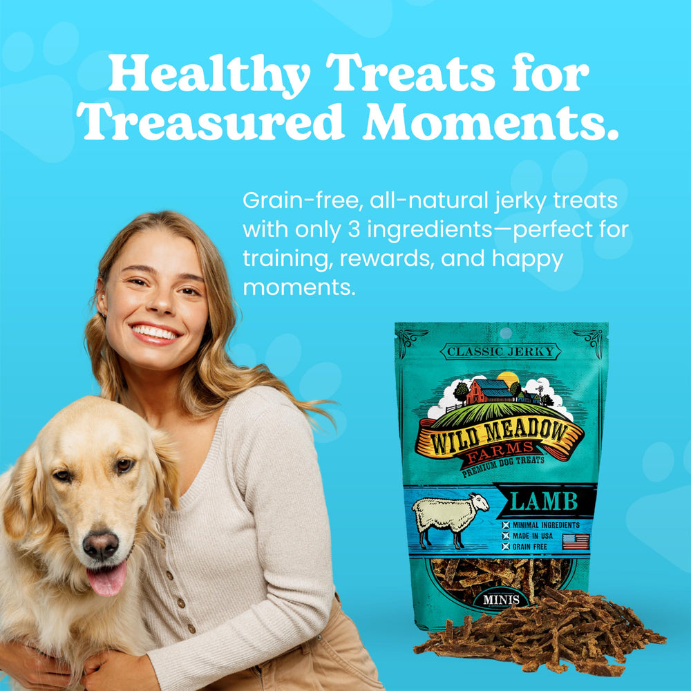 Wild Meadow Farms training mini treats ideal for quick obedience cues