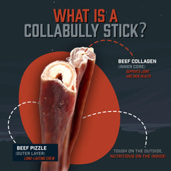 Wild Wolf CollaBully wrap close-up showing two-in-one bite texture.