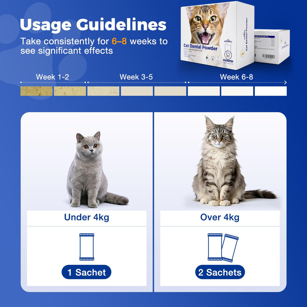 Wildaily Cat Dental Powder seaweed-complex highlights natural marine ingredients.