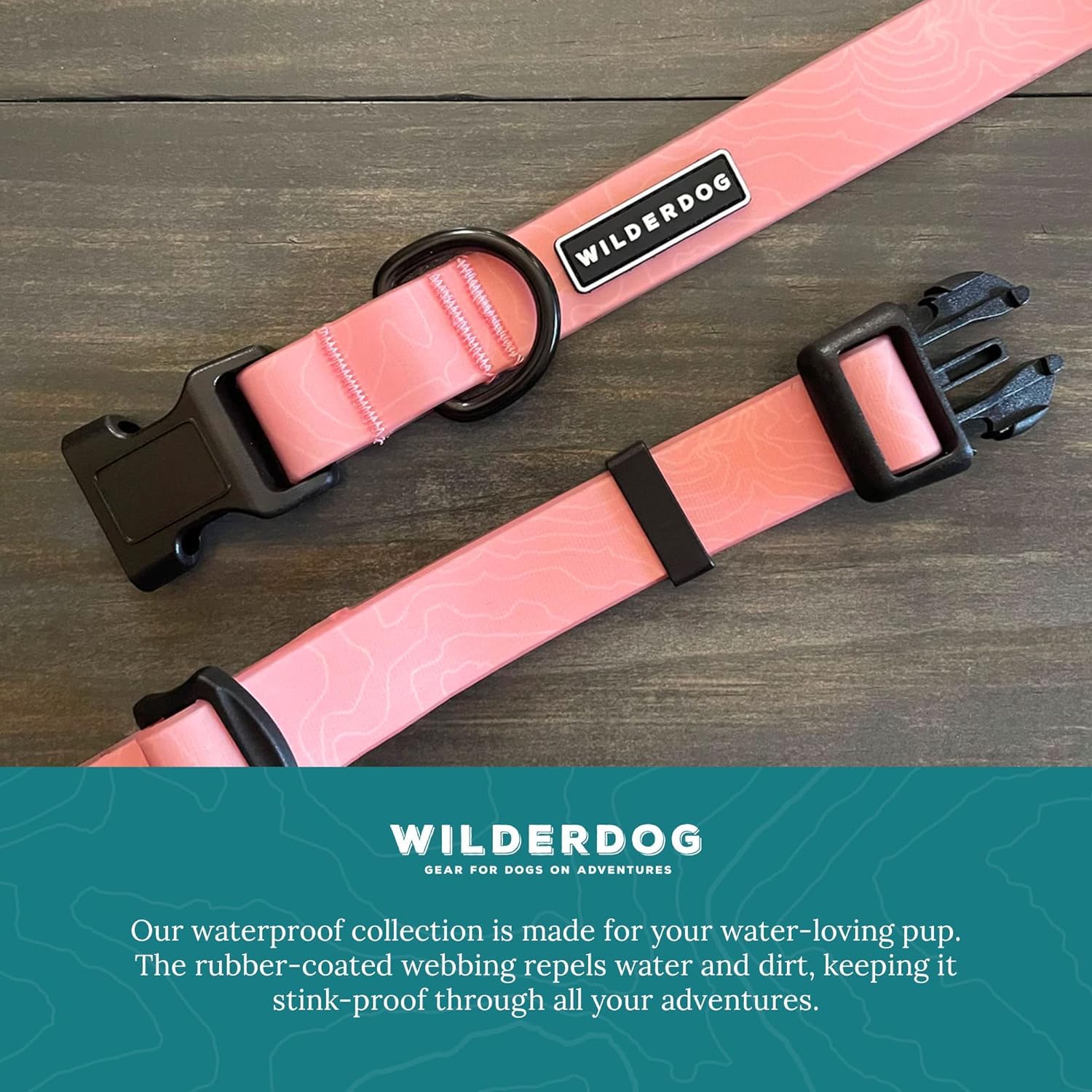 Wilderdog mud- and rain-resistant collar stays cleaner longer
