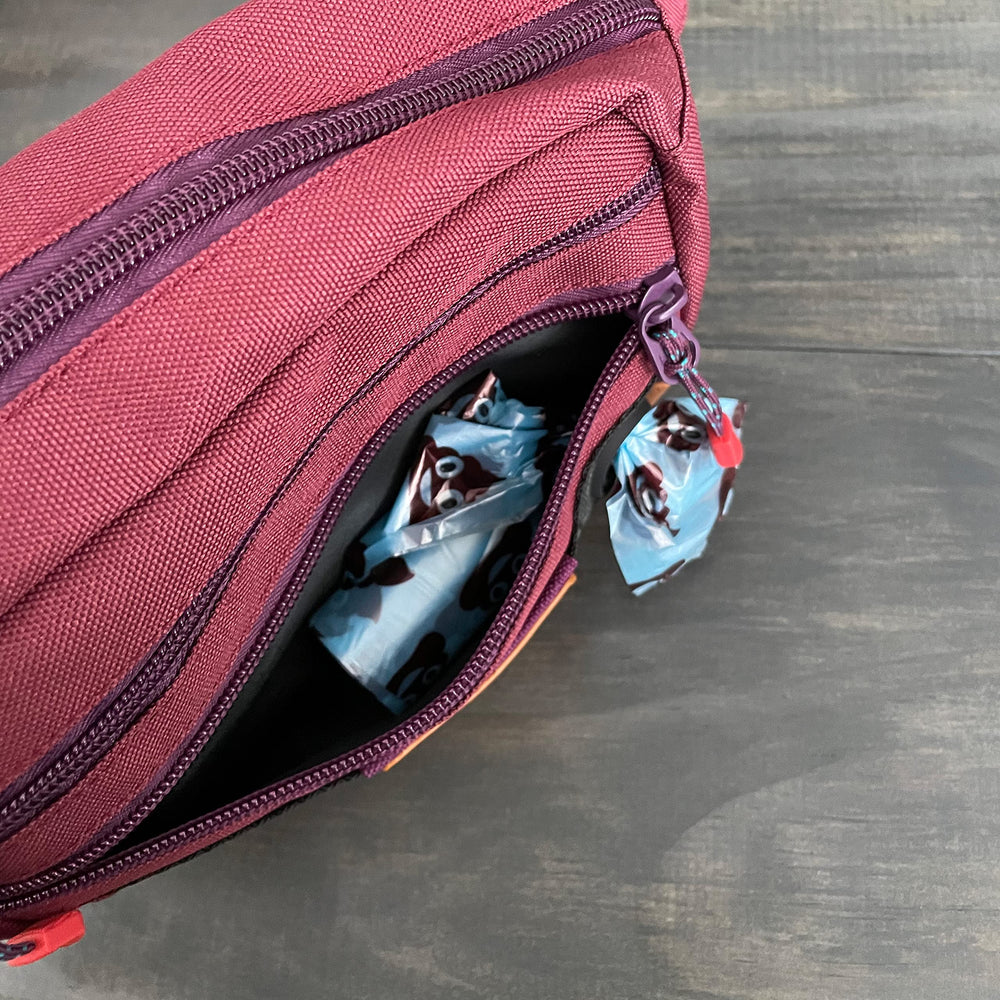 Wilderdog pack's compact 10x6x2 inches fits snugly