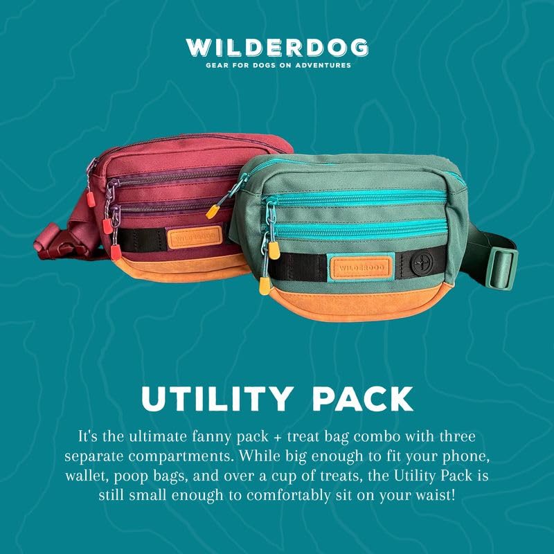 Wilderdog Utility Fanny Pack Evergreen compact size ideal for daily carry.