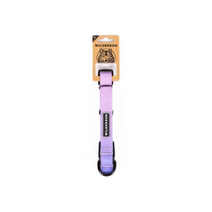 Wilderdog Aurora waterproof dog collar close-up showing rubber-coated webbing that repels water