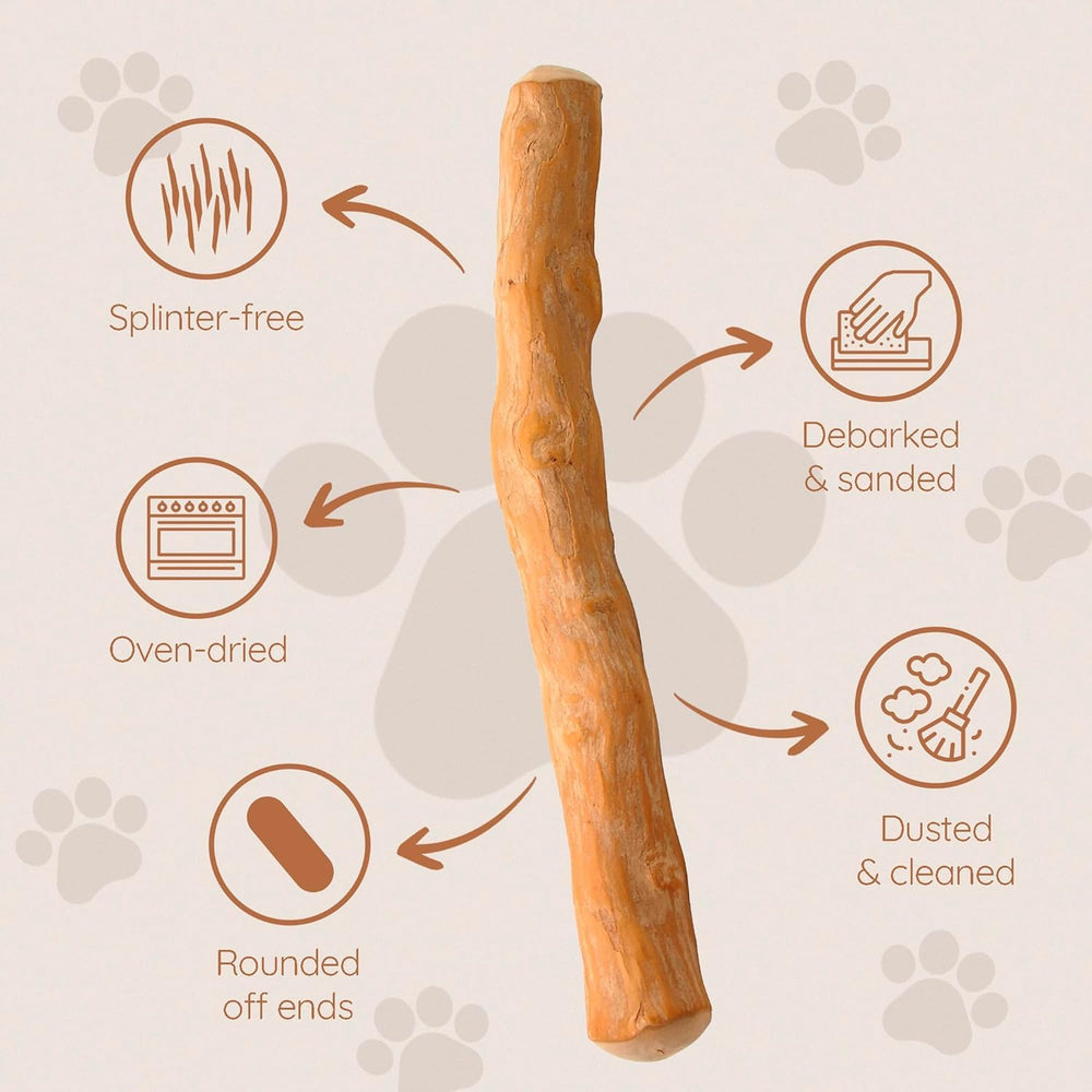Wildfang Coffee Wood Dog Chew highlights natural dental-friendly design.