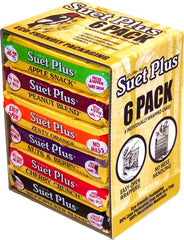 Wildlife Sciences Suet Plus six-pack on feeder attracts cardinals