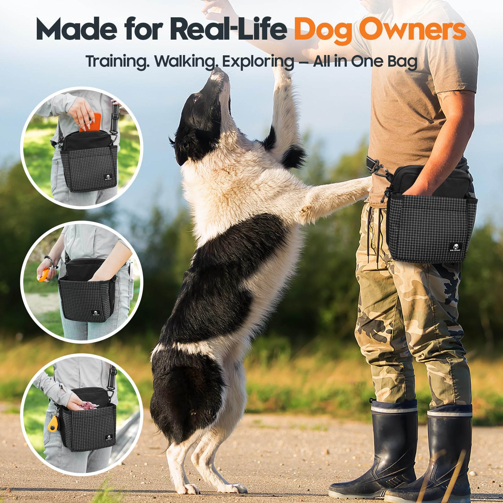 WILDOMS waterproof and tear-resistant fabric for everyday outdoor use.