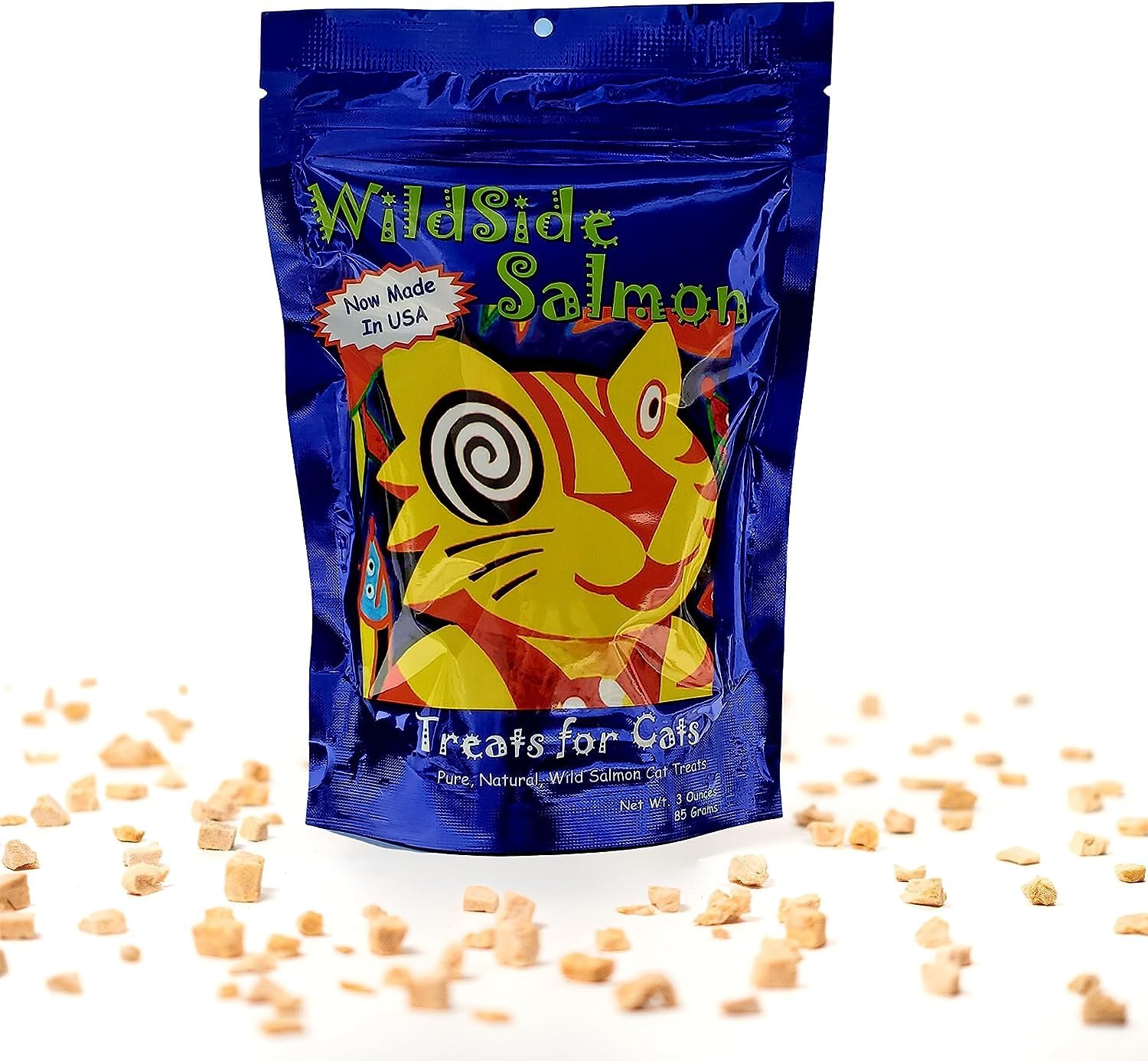 WildSideSalmon tiny pieces ideal for picky eaters and training