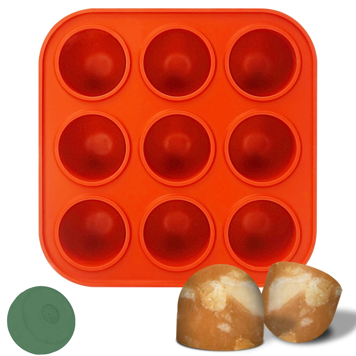 Wilewir 9-Cavity silicone dog treat mold front view for quick pupsicles