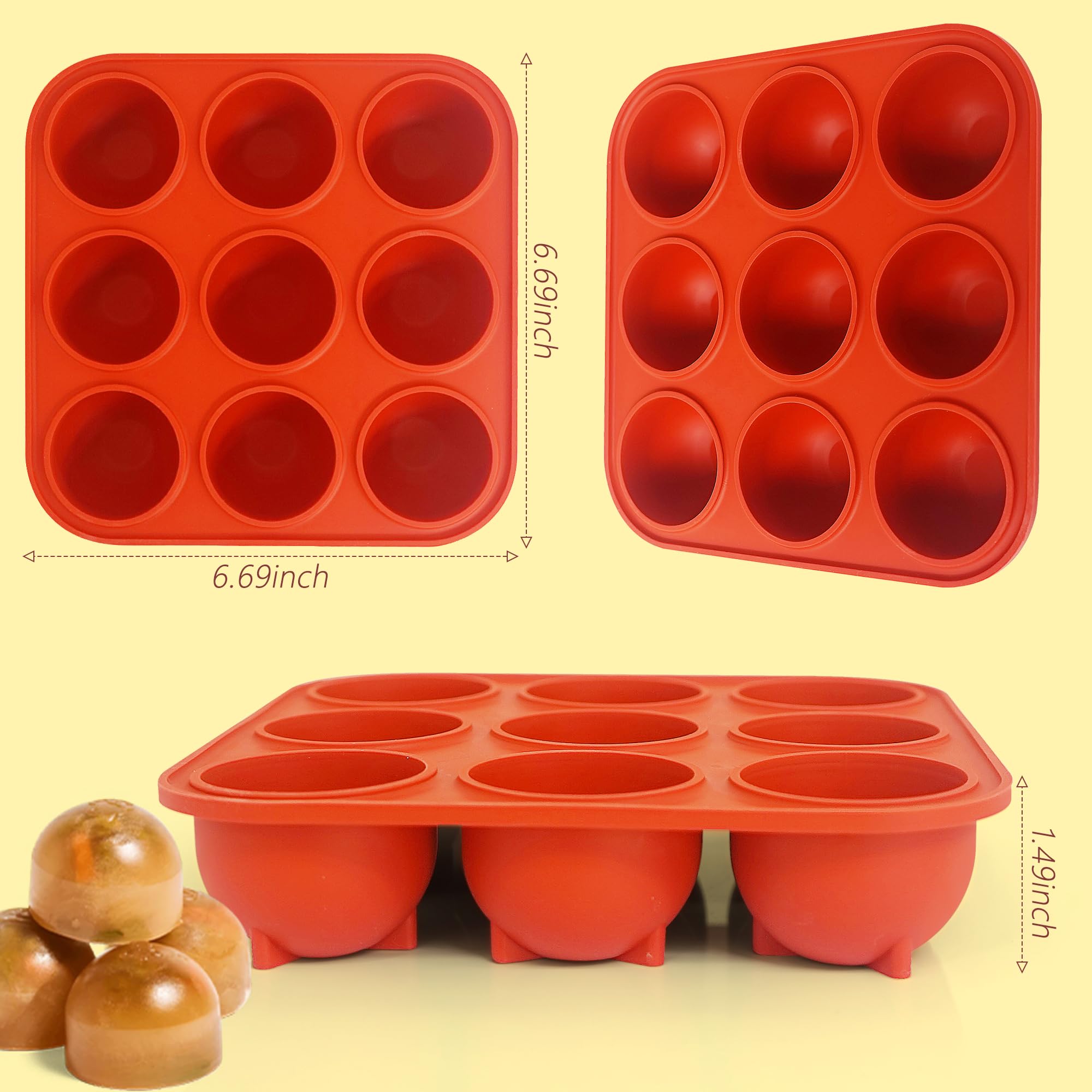 Wilewir freezer-safe mold tolerates hot and cold temps for versatile use.