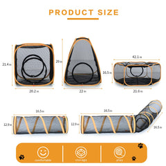 Wilhker 5-in-1 conical cat tent for cozy outdoor shelter during exploration.