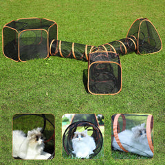 Wilhker 5-in-1 square cat tent for versatile indoor-outdoor adventures.