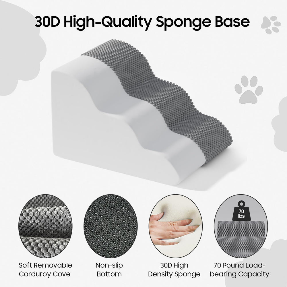 WiliThghe pet stairs non-slip surface with bottom beads for stability