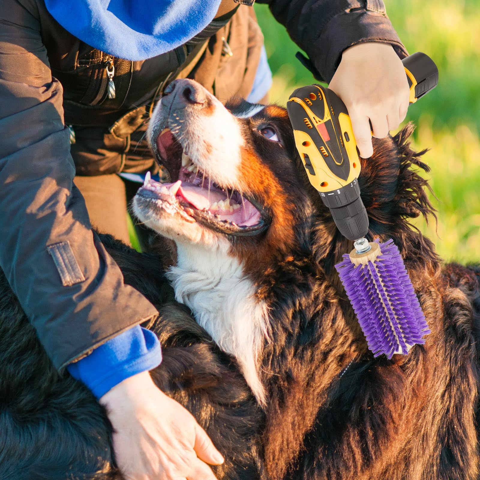 Willinglong durable metal-wood-pps brushes withstand regular farm grooming.