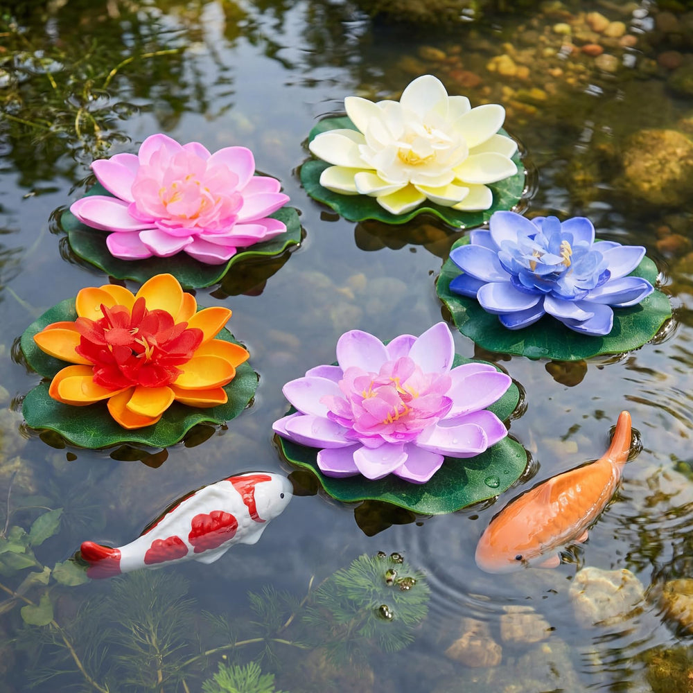Willinglong outdoor water feature decor enhances garden ponds and birdbaths.