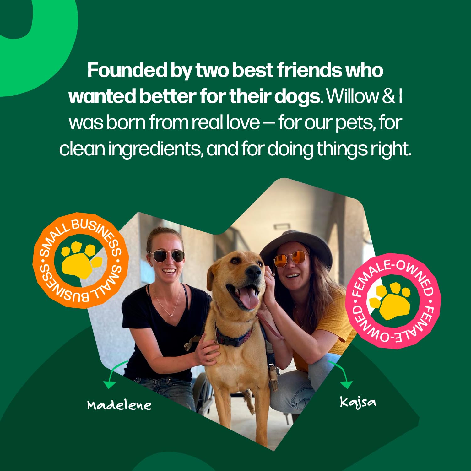 Willow and I 6-inch bully sticks pack side view for easy handling.