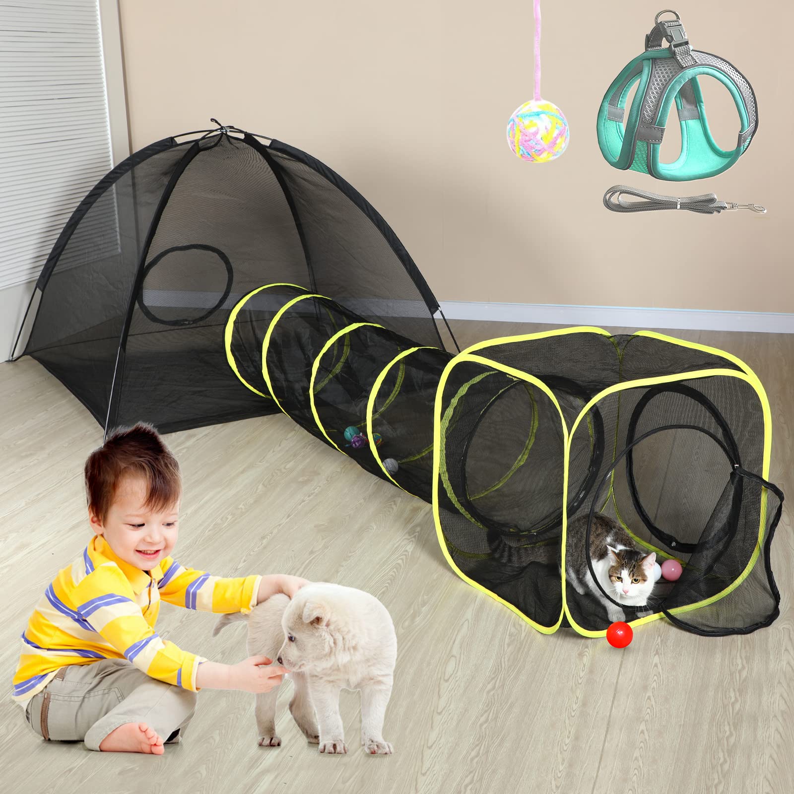 Wilwolfer durable polyester mesh delivers 360-degree visibility and airflow.