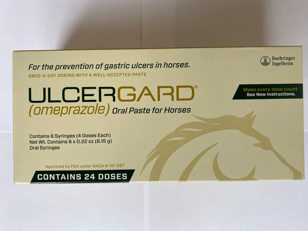 WIM UlcerGard horse-dosing guide illustrates practical on-site use