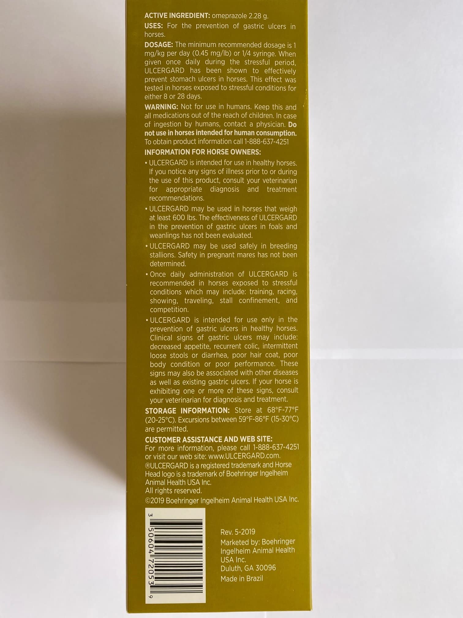 WIM UlcerGard instruction panel clarifies dosing steps