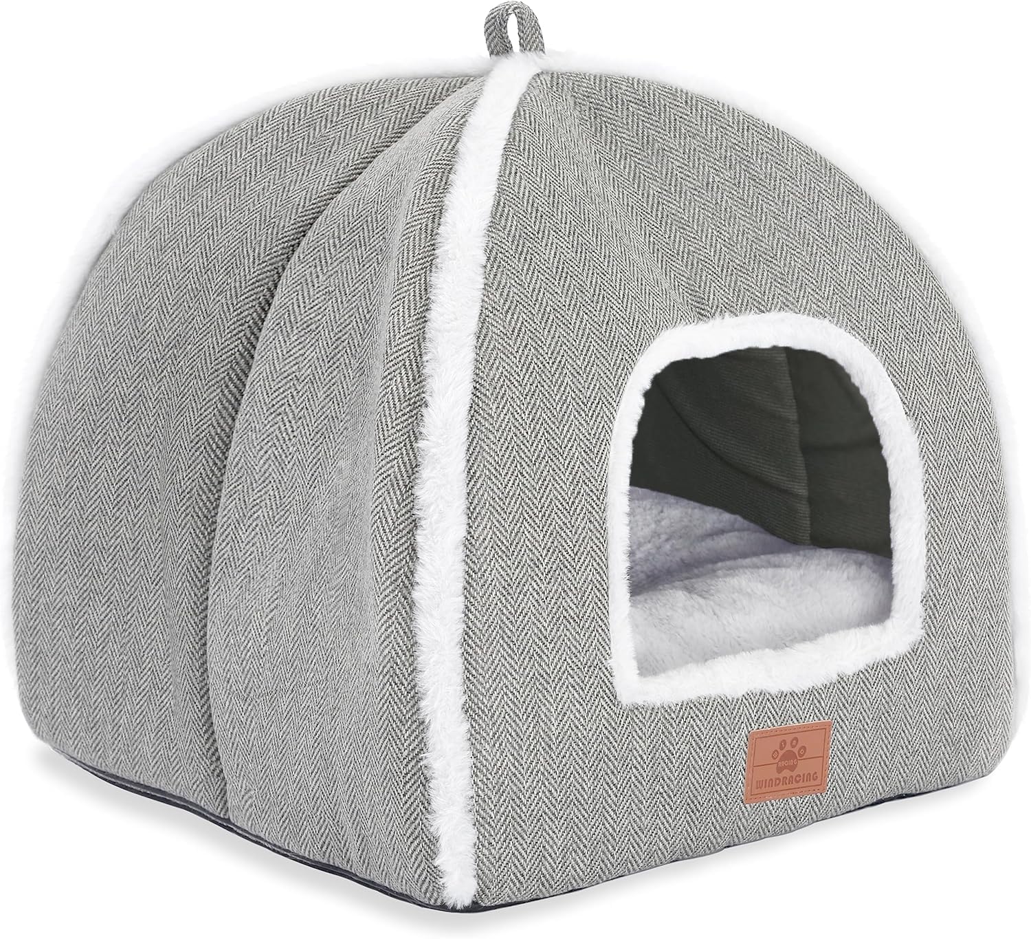 WINDRACING cat bed cave design offers a cozy indoor hideaway.