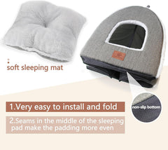 WINDRACING cat bed foldable portable design for easy travel.