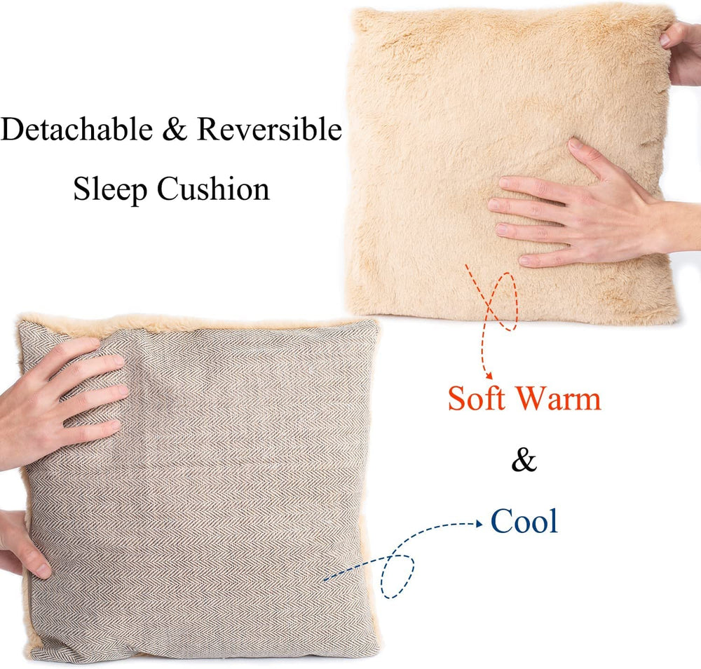 WINDRACING Cat Bed Padded interior fur fabric provides warm, soft comfort.