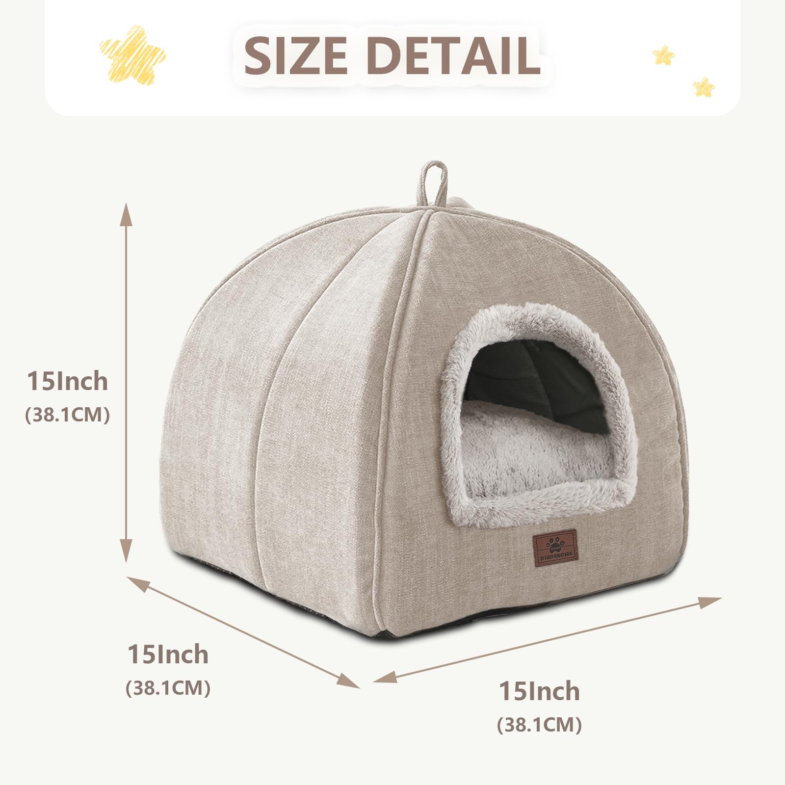 WINDRACING cat bed uses soft fur fabric for warmth and comfort