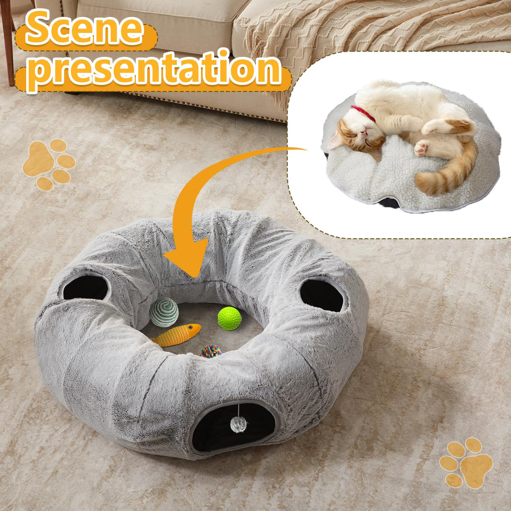 WINDRACING Cat Tunnel Bed foldable assembly enables versatile layouts.