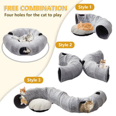 WINDRACING Cat Tunnel Bed steel-wire frame ensures durable shape.