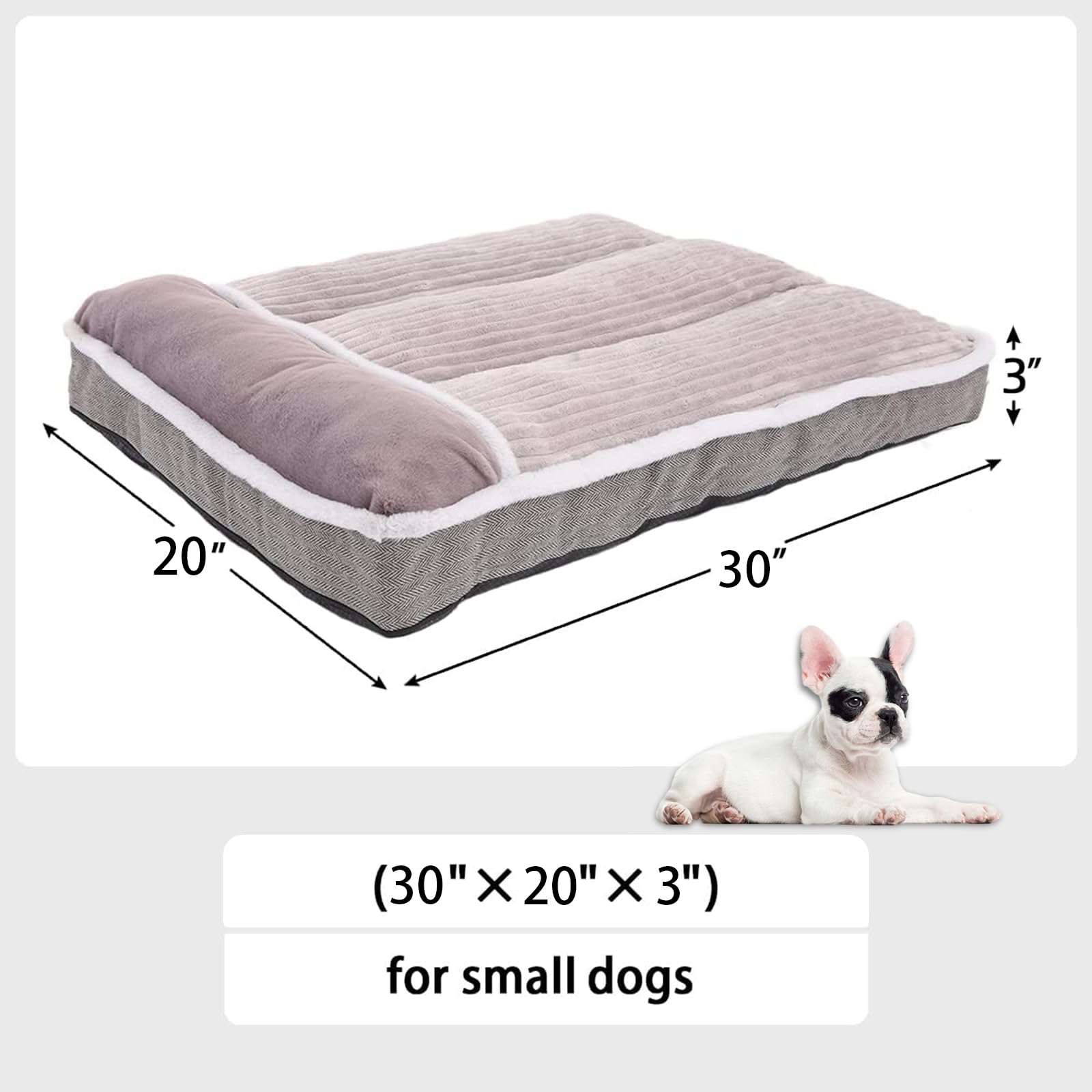 WINDRACING dog bed granular foam support closeup emphasizes even pressure relief.