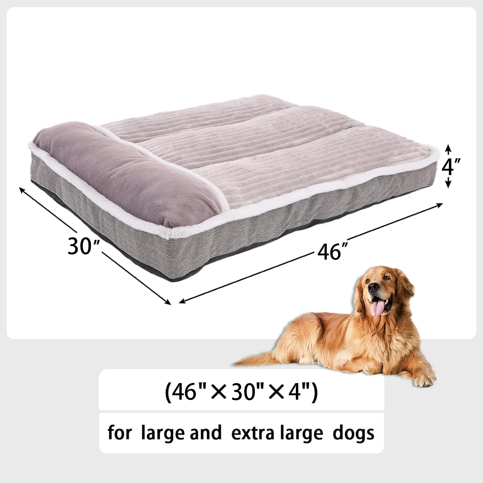 WINDRACING dog bed grey cover on a versatile home-ready surface