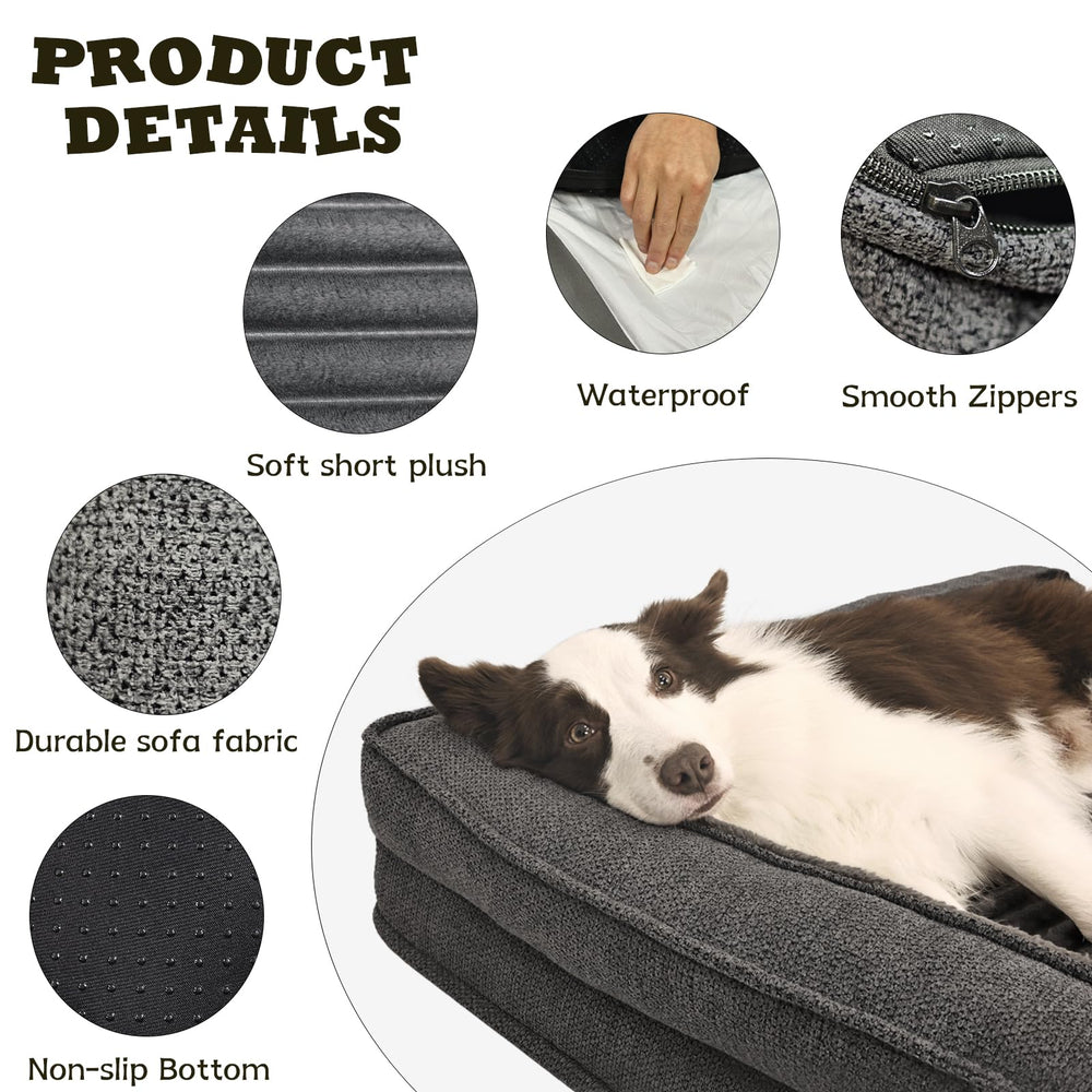 WindRACING medium 36x23 inch dog bed fits dogs up to 50 pounds.