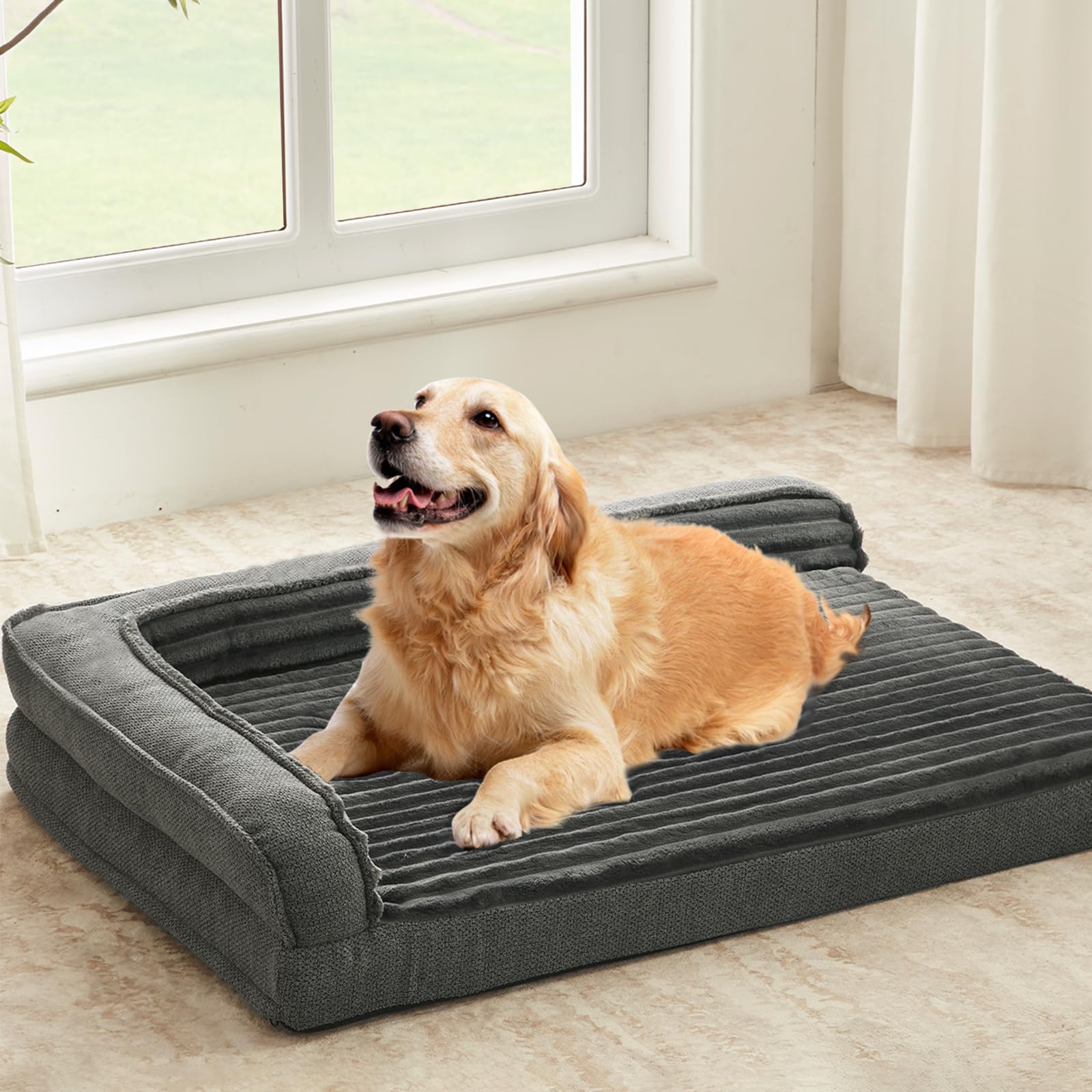 WindRACING orthopedic dog bed with egg foam for joint-friendly support and comfort.