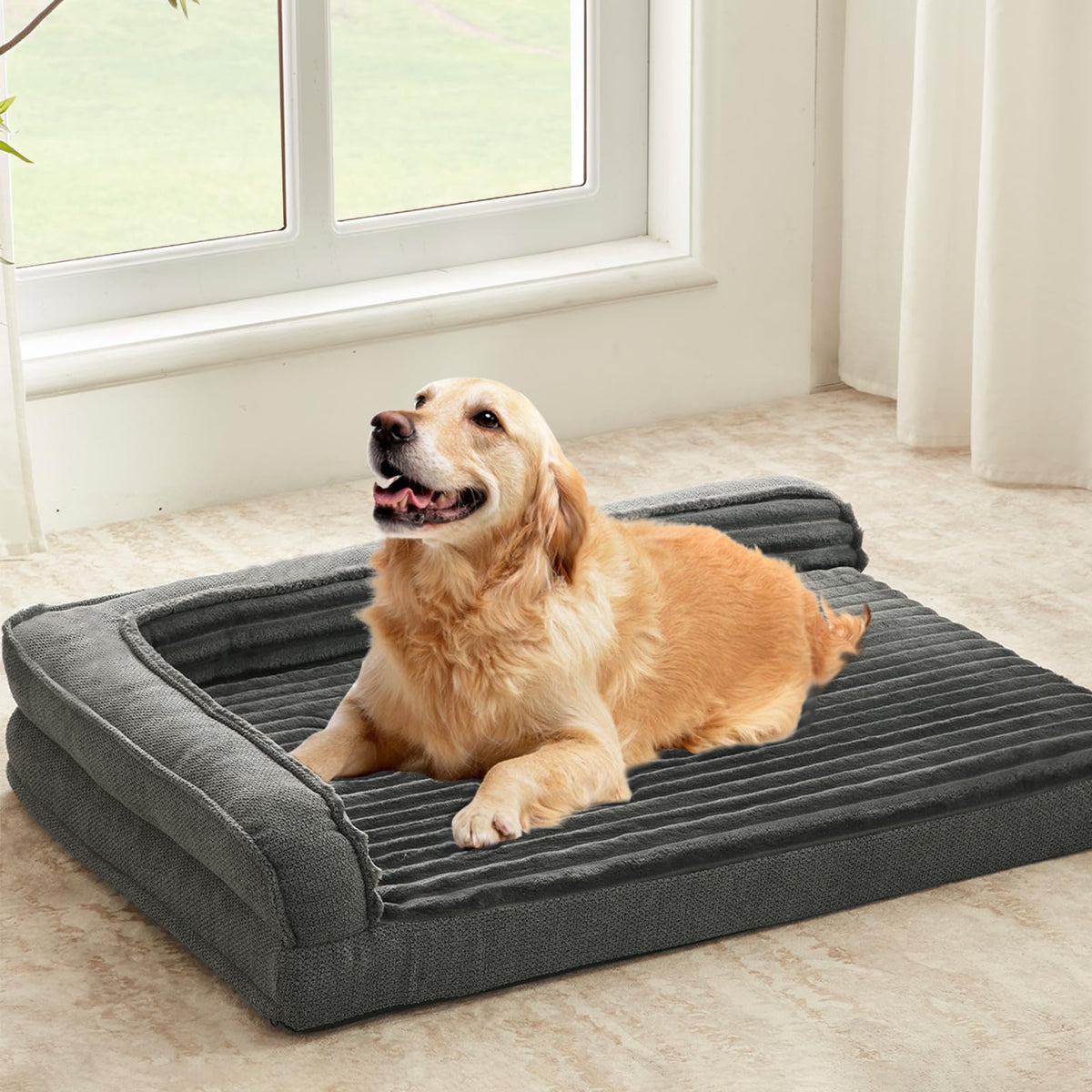 WindRACING orthopedic dog bed with egg foam for joint-friendly support and comfort.