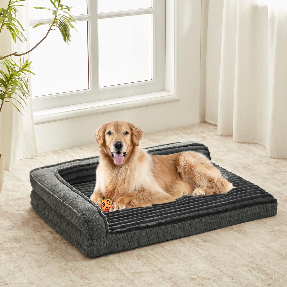 WINDRACING orthopedic dog bed with foam core offering comfortable support for large dogs.