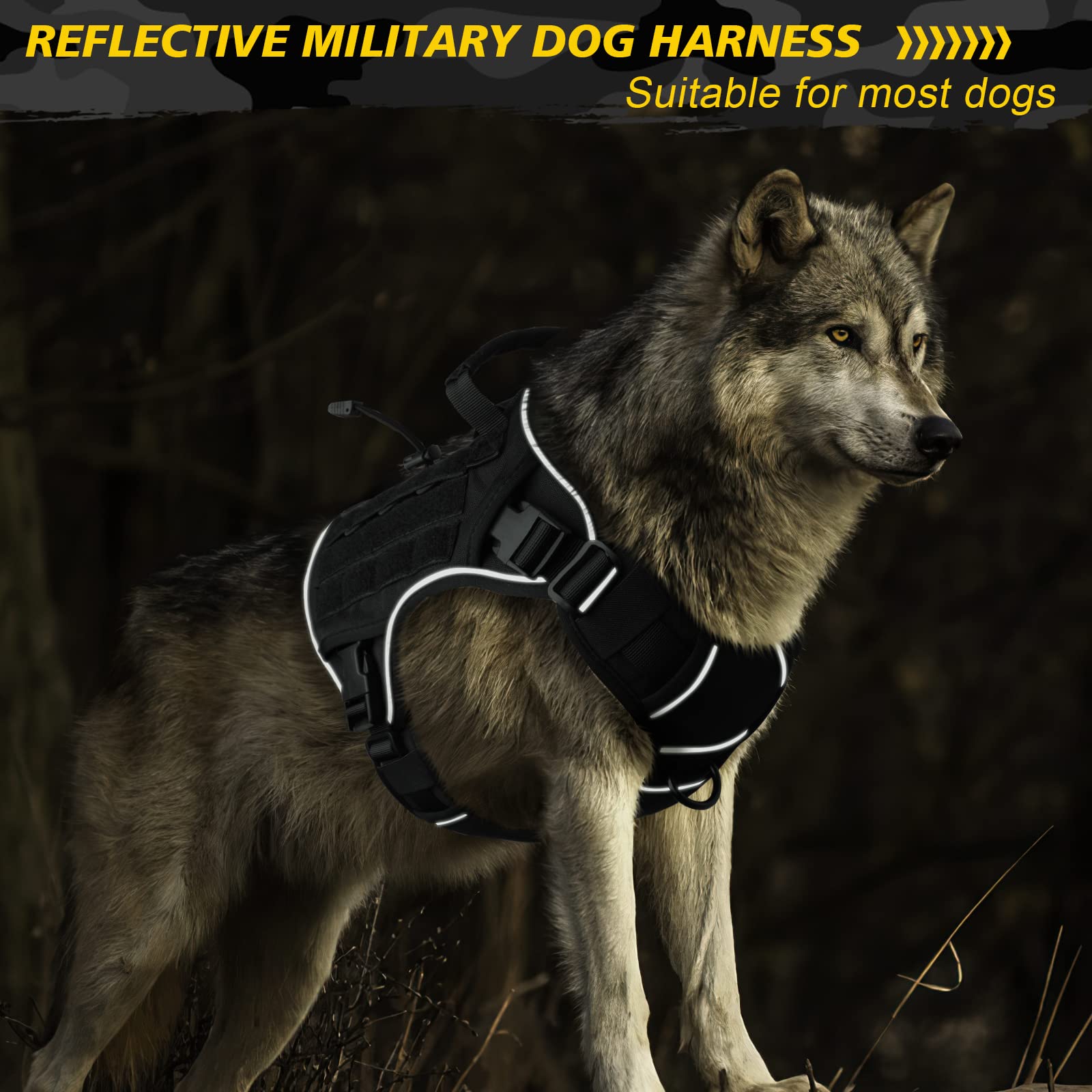 Wingoin durable military nylon outer layer harness for outdoor adventures