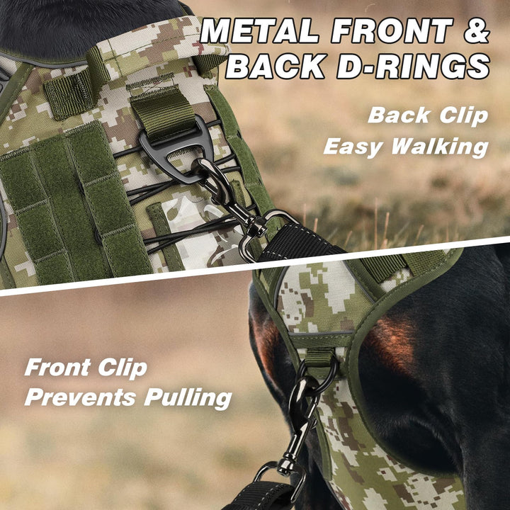 Wingoin harness side angle highlighting quick-release buckles in camouflage