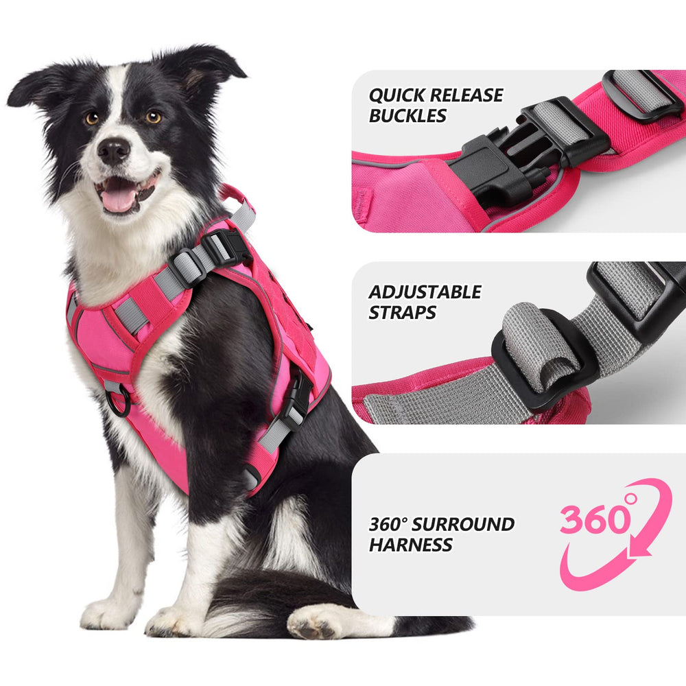 WINGOIN harness side-entry buckle enables quick on off during walks