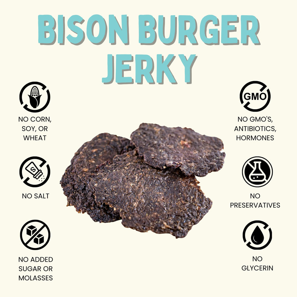 Winnie Lou Bison Burger Treats feature Colorado-sourced ingredients for simple, real-food nourishment.