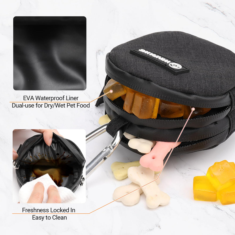 WINPAWS bungee toggle pocket for extra bags on the go.