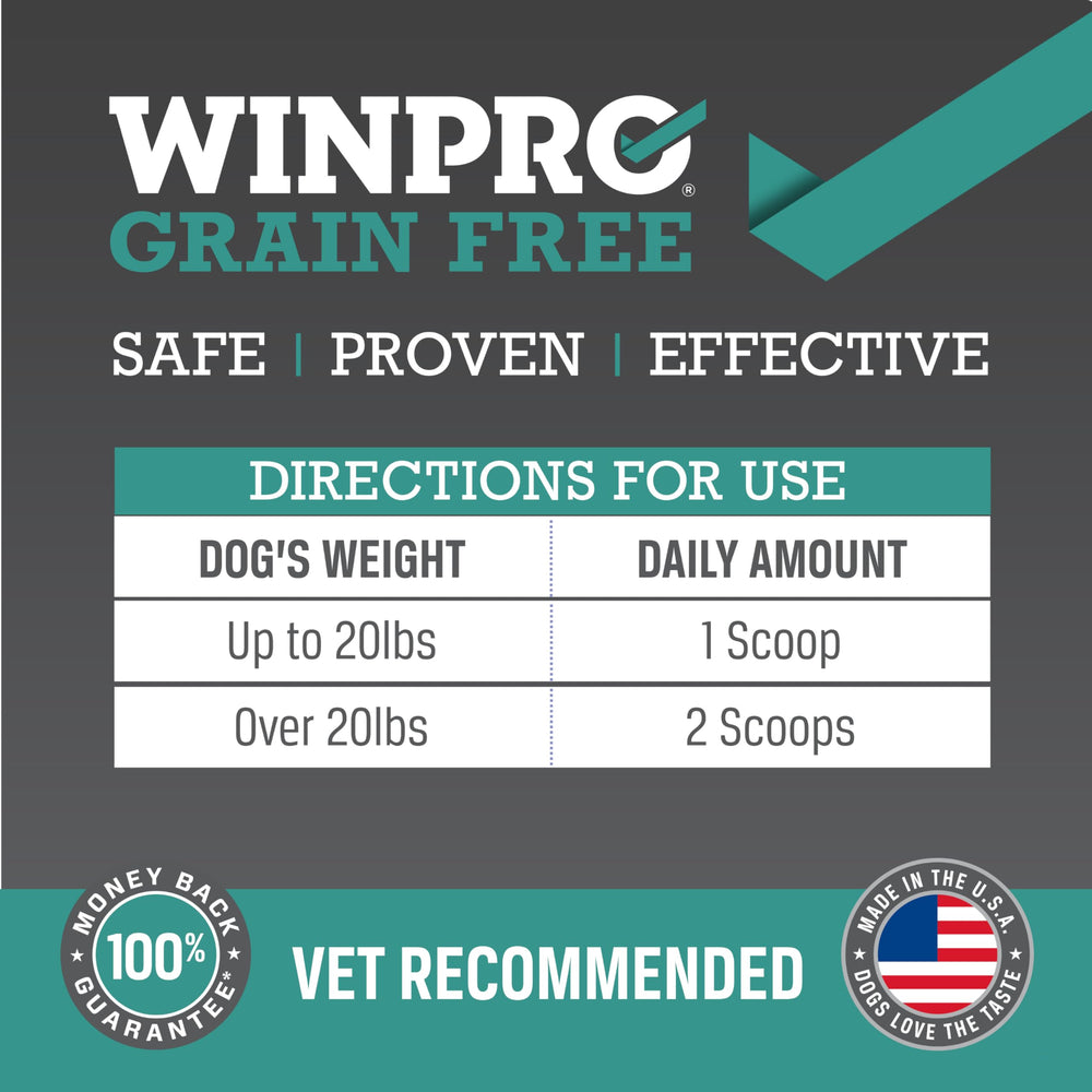 WINPRO Plasma-powered Formula D label closeup hints at inflammation-balanced wellness support.